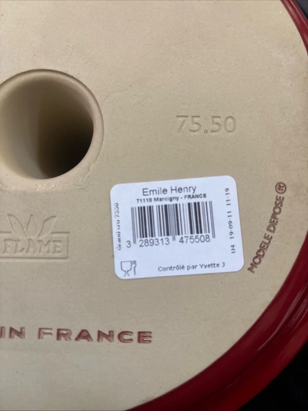 Emile henry red ceramic